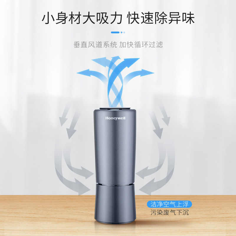霍尼韦尔车载空气净化器车内除甲醛新车用负离子除臭去味杀菌