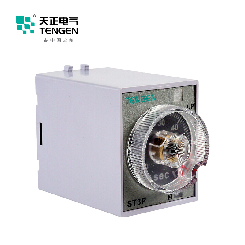 天正电气ST3P导轨安装式24VDC 5A 0.5s/5s/30s/3min 2C/O 03040160016时间继电器