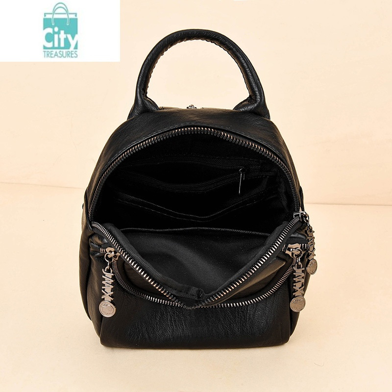 bangdou双肩包包女2024新款夏软皮韩版手提时尚百搭单肩多女士小背包