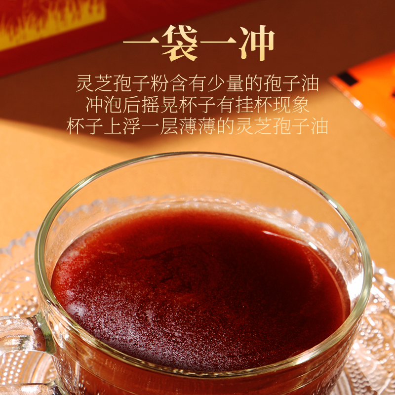 [买1送1 同款]北京同仁堂灵芝孢子粉60g/盒正品官方旗舰店特产级林芝袍子粉破壁油脂孢子粉盒装高清大图