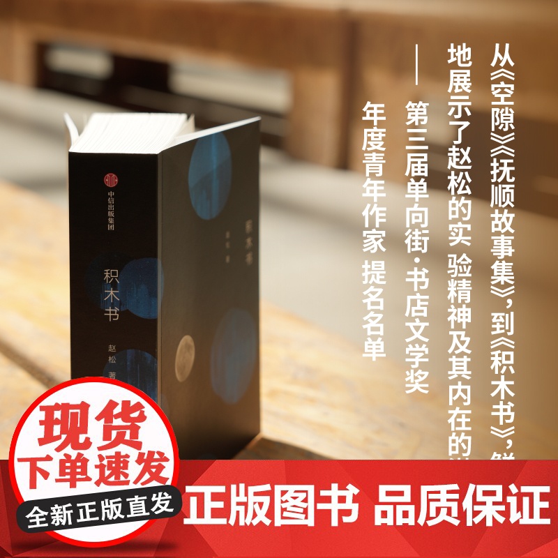 亲签版]积木书 收获文学排行榜 豆瓣年度榜单 单向街书店文学奖入选作家赵松代表作品数百个短章还原当代人的时时刻刻 中信出高清大图