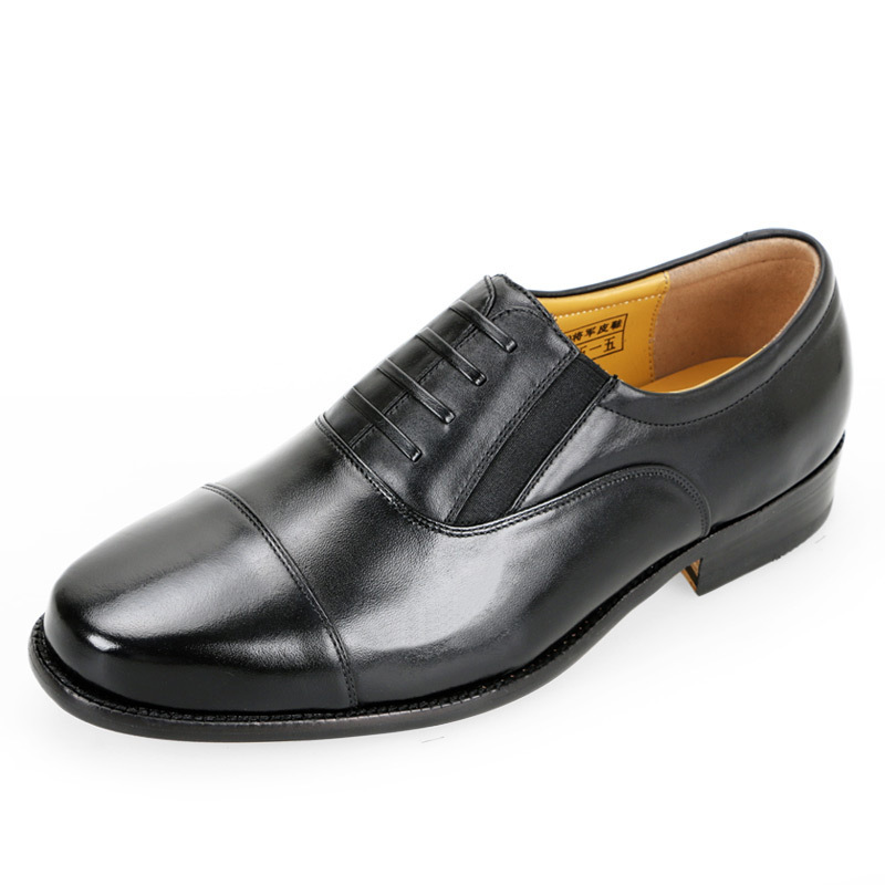 3515强人男士正品高端定制制式配发将军三尖头皮鞋三接头皮鞋商务军鞋