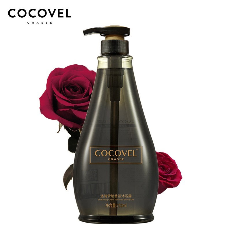 蔻露薇(COCOVEL) 格拉斯系列迷情梦魅 香氛沐浴露750ml 黑色