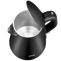 苏泊尔（SUPOR）家用电热水壶 SWF17E20C 304不锈钢 1.7L 双层保温防烫 墨黑色 烧水壶