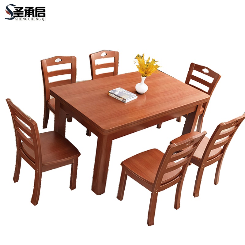 圣承启简约餐桌单桌1m张高清大图