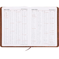 得力(deli)7921皮面记事本25K/160页 日记本 喷边软皮记帐本 笔记本 日记本子 办公用品 笔记本/记事本