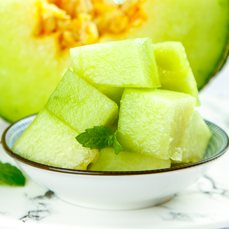 [苏鲜生]网纹蜜瓜 净重4.5斤 1-4个 冰淇淋新鲜水果当季哈蜜瓜高清大图