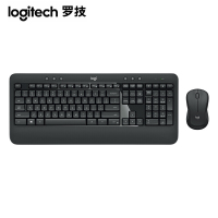 [精选]罗技(Logitech) MK540 无线键鼠套装 黑色 防泼溅 优联 舒适掌托 MK520升级版 黑色