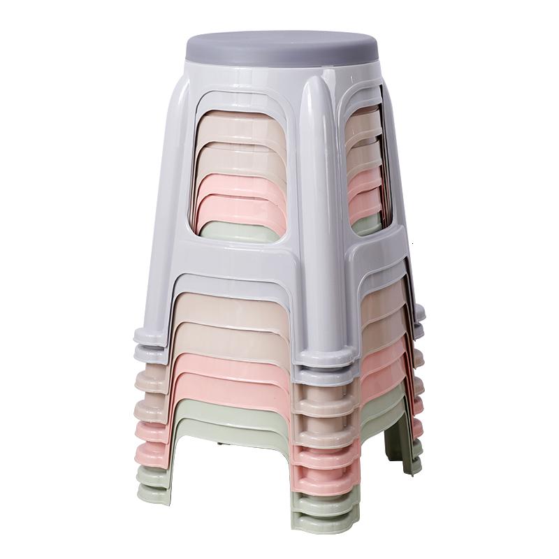 汐岩加厚塑料凳子家用板凳方凳高凳简约客厅餐桌塑胶椅经济型胶凳椅子高清大图