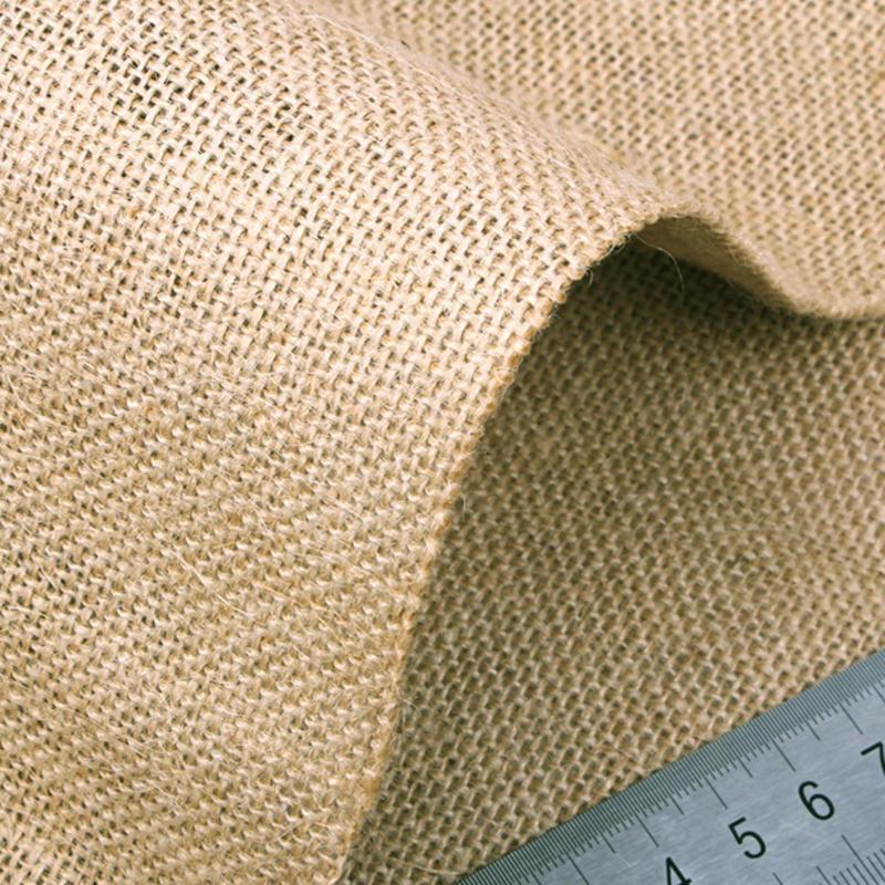 粗麻布料加厚黄麻复古装饰拍照背景布缝纫桌布老粗布麻袋布1粗麻布1米