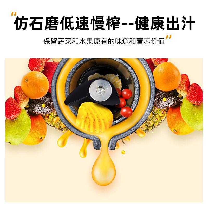 惠人(HUROM) 原汁机榨汁机炸果汁多功能家用简约小型水果机榨汁机果汁机S13 红色