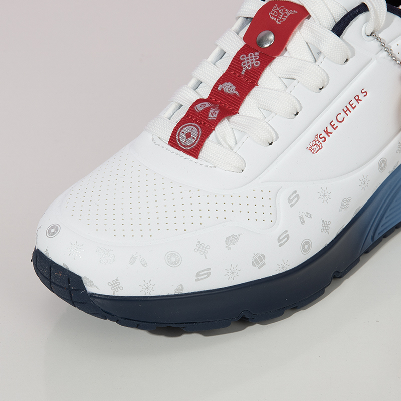 Skechers斯凯奇男鞋新款CNY气垫舒适透气低帮运动休闲鞋183999-WBL ZP