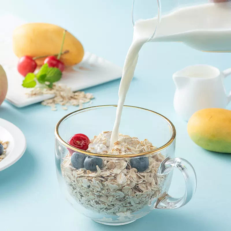 智力早餐阳光燕麦片1000g 原味无蔗糖易泡免煮即食谷物罐装桶装营养早餐高清大图