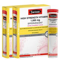 [2盒]Swisse 维生素C泡腾片60粒 香港直邮原装进口补充维生素C补充维生素