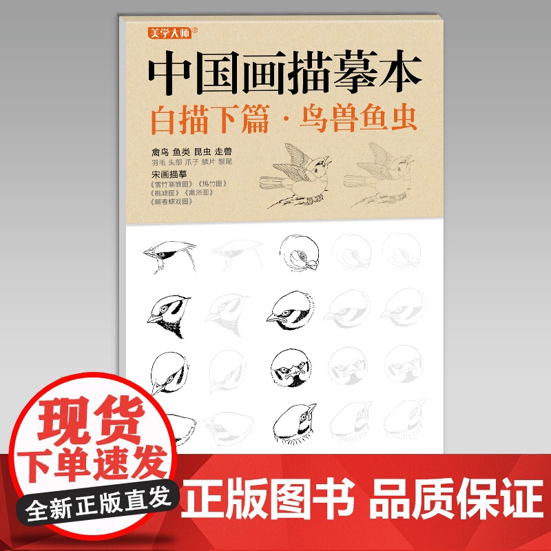 美学大师 中国画描摹本工笔画上下2册/基础训练篇+强化提高篇sh高清大图