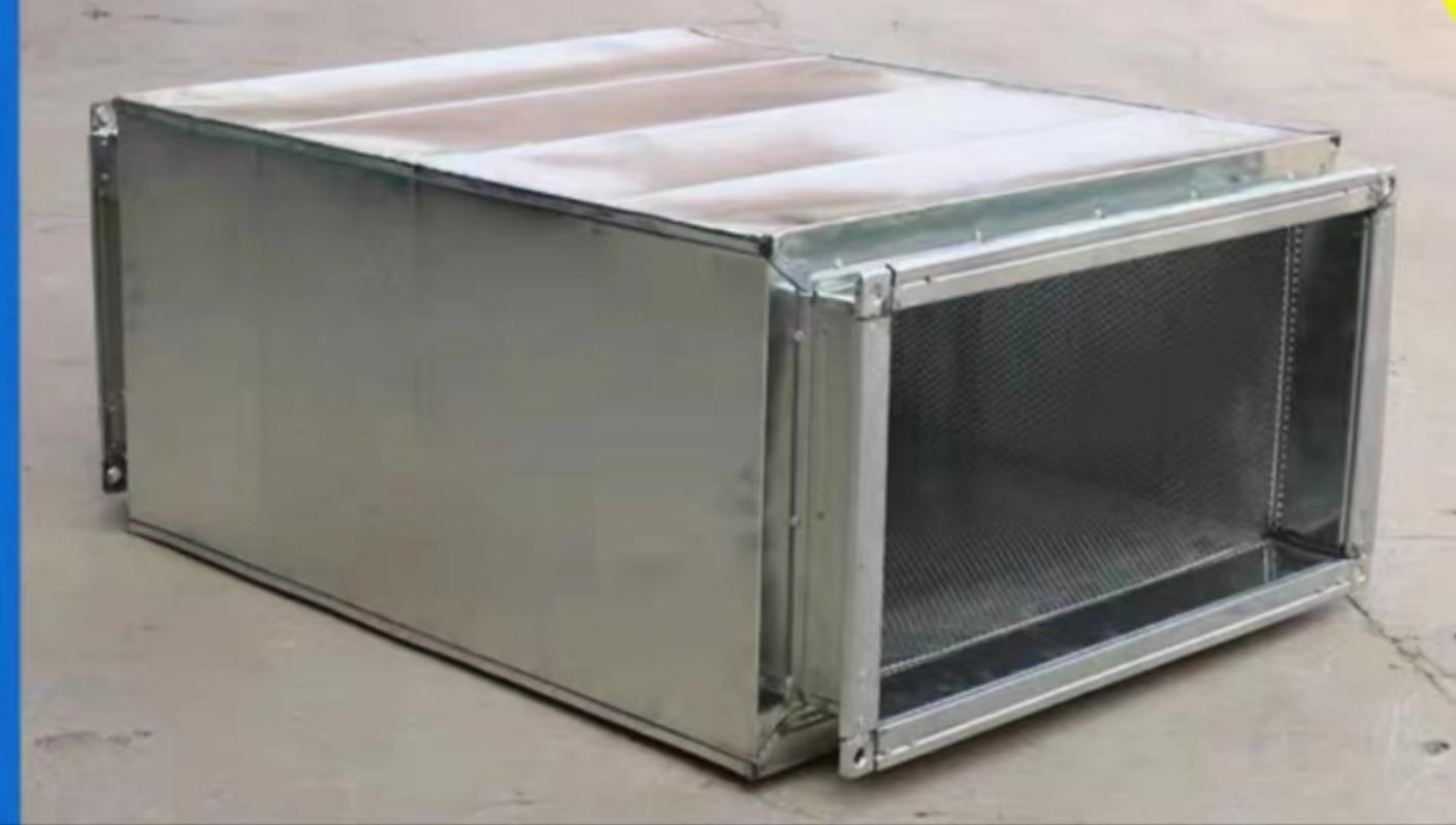 消音器1000*400*400不锈钢材质板材厚1.0mm管道消声静压消音器工业管道通风消音降噪设备