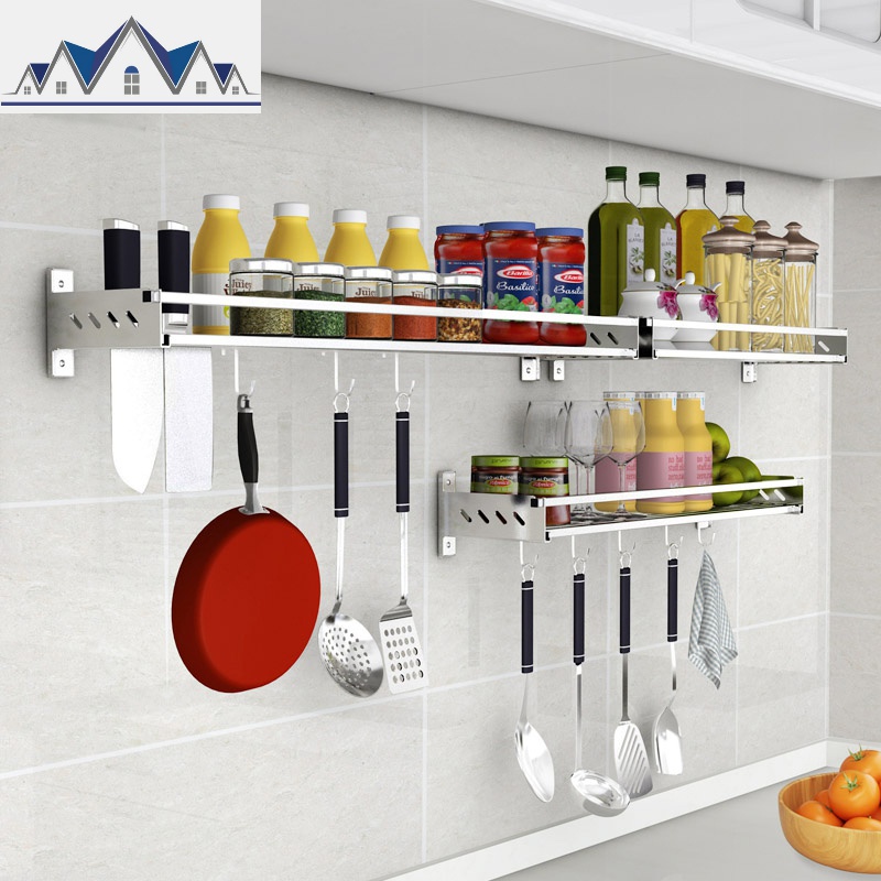 免打孔调料架子置物架304不锈钢厨房壁挂放作料调料盒置挂收纳架 三维工匠收纳盒高清大图