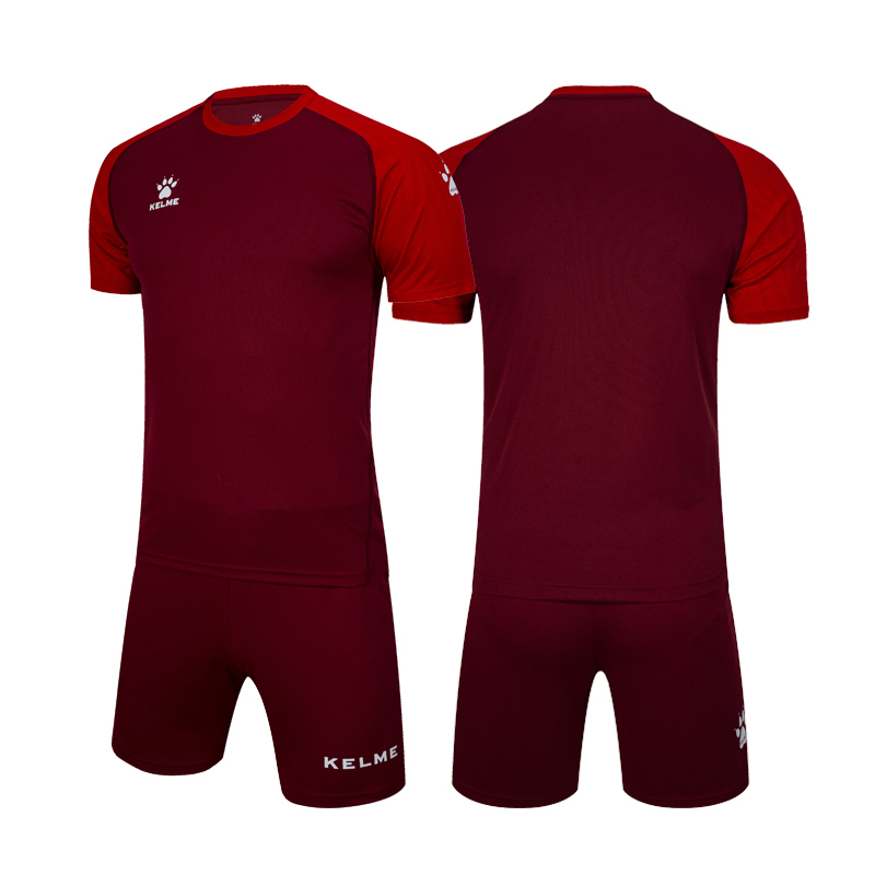 KELME/卡尔美旗舰店20年足球服套装 男短袖球衣比赛训练球服印字