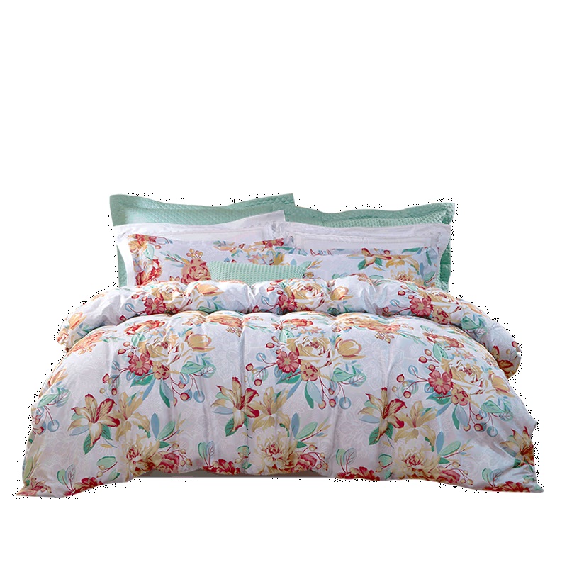 富安娜(fuanna)床品四件套芳华雅韵被套203*229cm床单230*240cm枕套74*48cm*2 (单位:套)高清大图