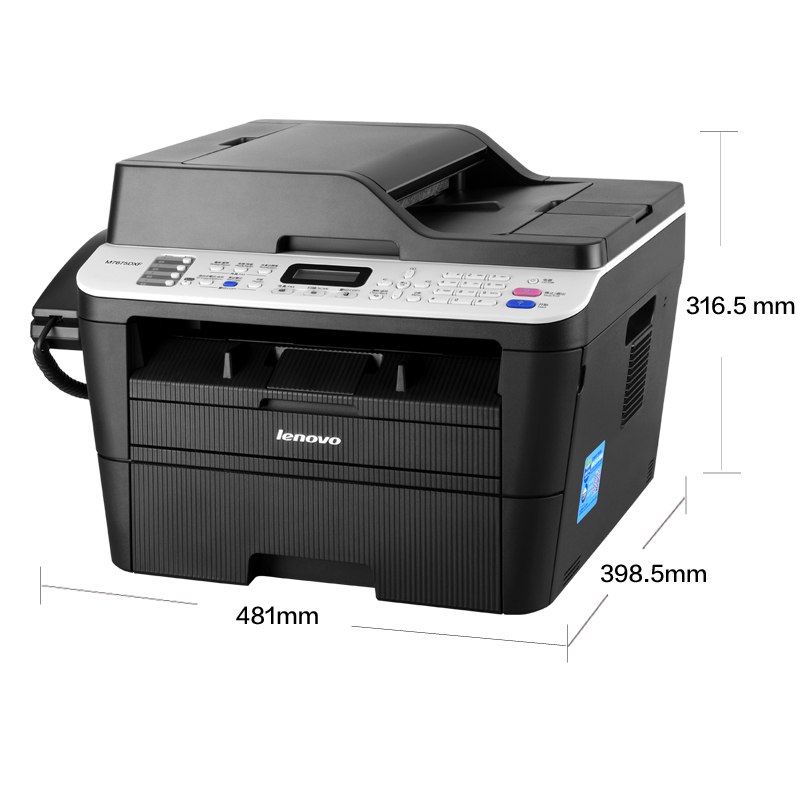 联想(Lenovo)M7675DXF 黑白激光多功能一体机 自动双面打印 商用办公家用(打印 复印 扫描 传真标配