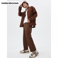 [1件5折价:79.5]美特斯邦威男斜纹萝卜九分裤