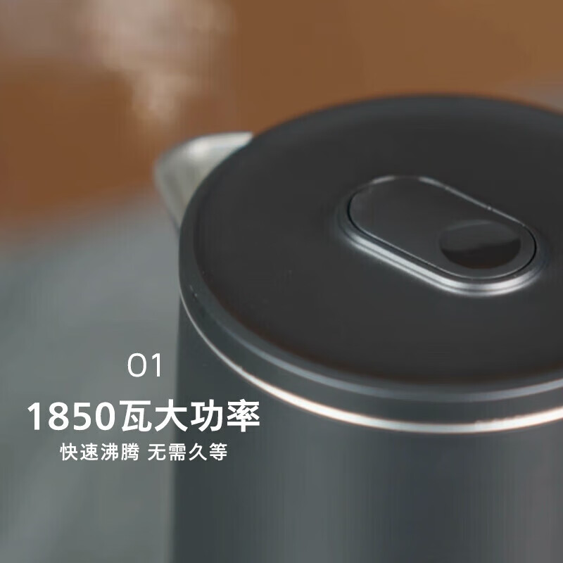 飞利浦(PHILIPS)双层控温电水壶 家用大容量1.7升烧水壶 6档温度 30分钟保温 HD9396/90高清大图