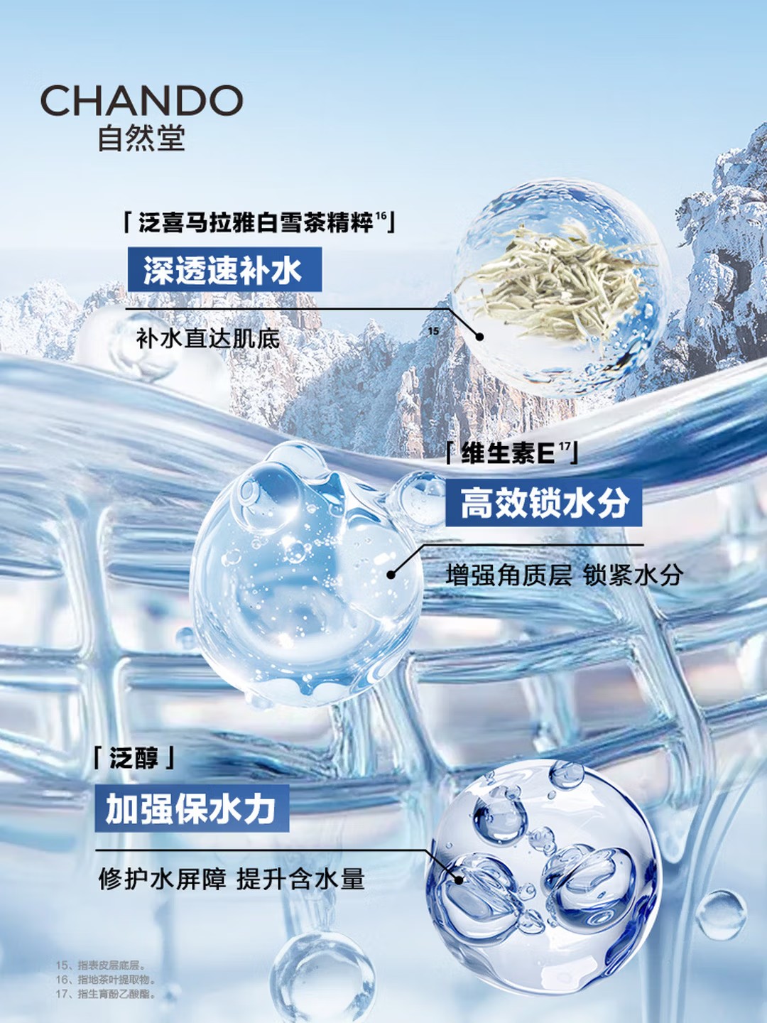 自然堂男士喜马拉雅冰川清爽滋润补水保湿露70mL护肤品礼物送男友高清大图