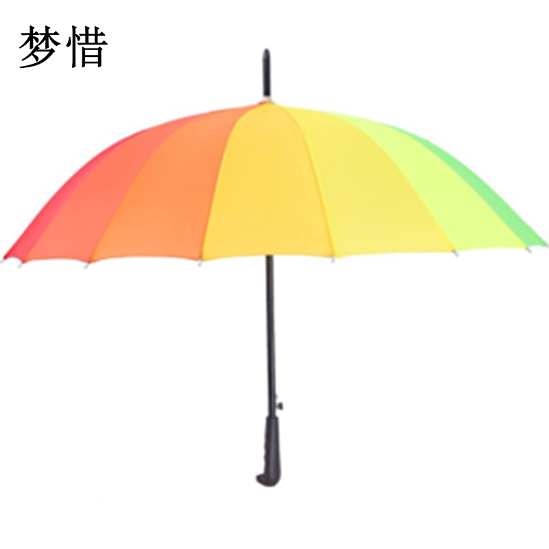 梦惜 半自动铁伞架 170T涤丝布塑料直柄雨伞 YF-L2021023/把