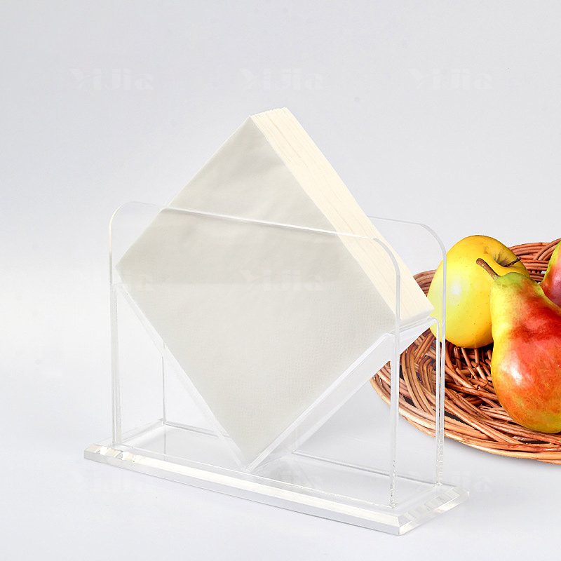 翌嘉YJ4123060 透明亚克力纸巾盒 斜式高清大图