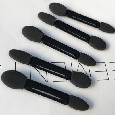 6支双头海绵眼影棒眼影刷 晕染刷迷你小号刷子初学者彩妆工具 6支5.2cn黑色双头海绵