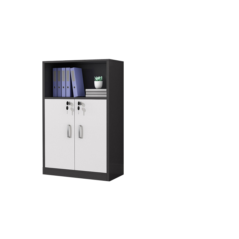 圣黎 办公家具文件柜带锁边柜储物黑色(全门款)(仅限烟台市区内配送)高清大图