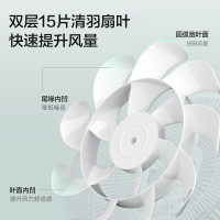 苏泊尔(SUPOR)电风扇家用落地扇立式大风量轻音循环扇带纳米离子群空气净化台地两用换气扇FS101ALD-36