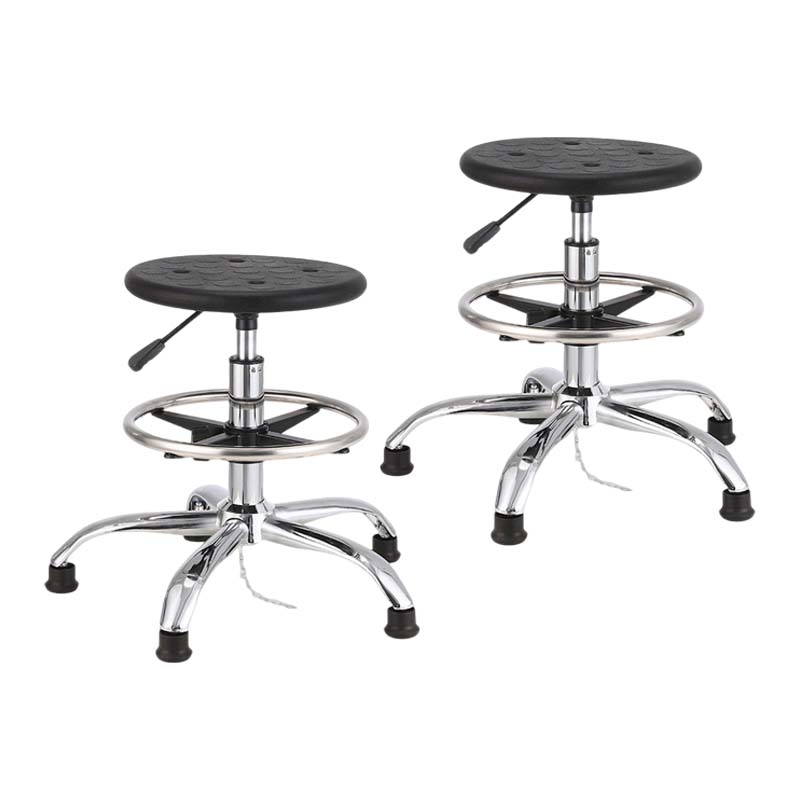 先围 防静电凳 五星脚踏圈升降44-62cm 个高清大图