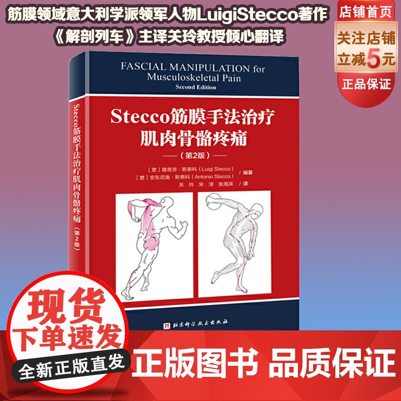 Stecco筋膜手法治疗肌肉骨骼疼痛 第2版 筋膜领域意大利学派领军人物Luigi Stecco 解剖列车译者关玲教授高清大图