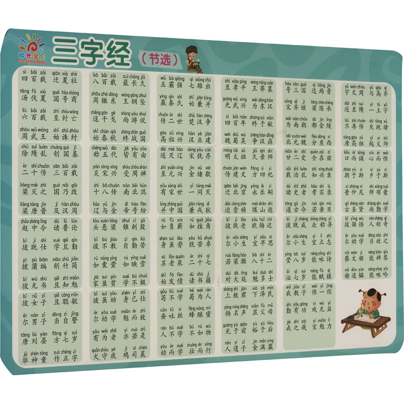 【M】学前启蒙小挂图 三字经-9787556268504