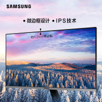 三星(SAMSUNG)S24R350FZC 23.8英寸 75HZ IPS技术窄边框 Freesync支持壁挂 电竞游戏屏 银底边 350(VGA线)