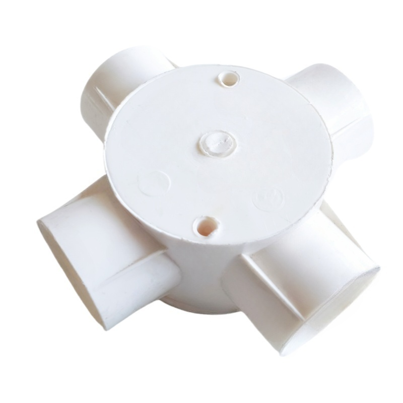 兆益 PVC穿线管分线盒四通 1.2寸40mm 个高清大图