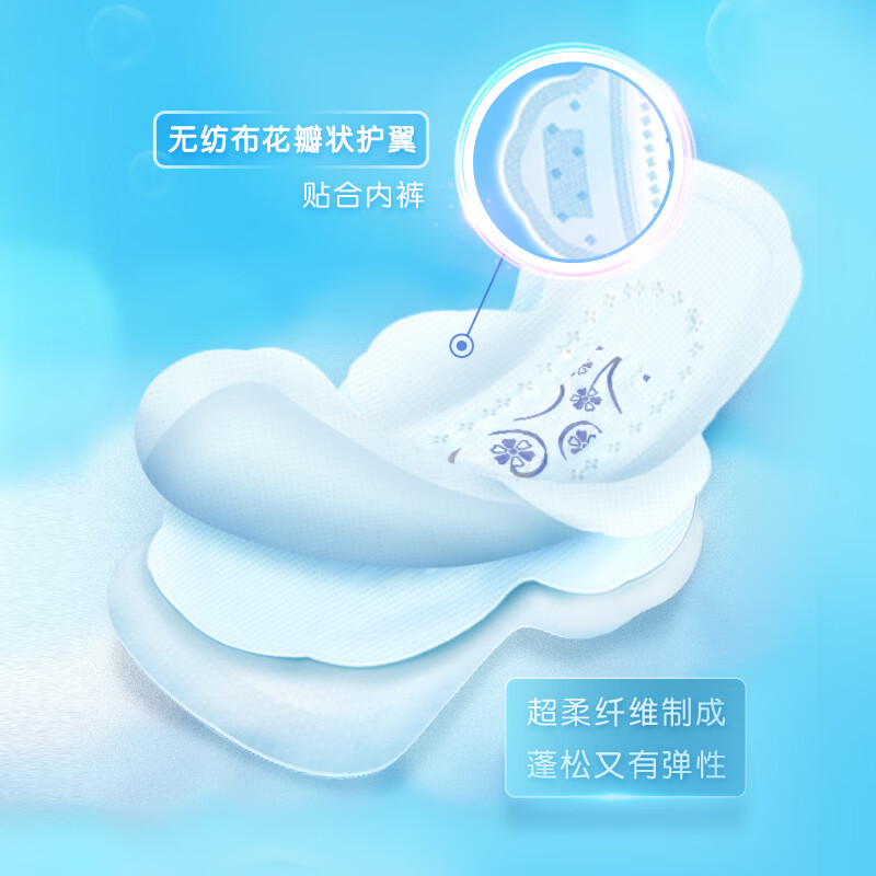 ABC全周期卫生巾组合 KMS纤薄8包92片(日用24片+夜用24片+护垫44片)高清大图