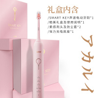 日本狮王极智柔力SMART KEY磁悬浮声波自动防水充电式软毛电动牙刷 怦然粉色
