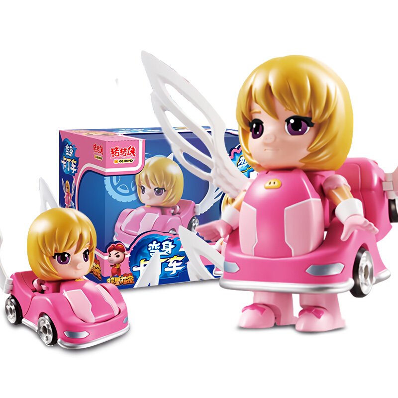 正版猪猪侠ggbond玩具超星萌宠变形机器人套装卡丁车菲菲波比超人强