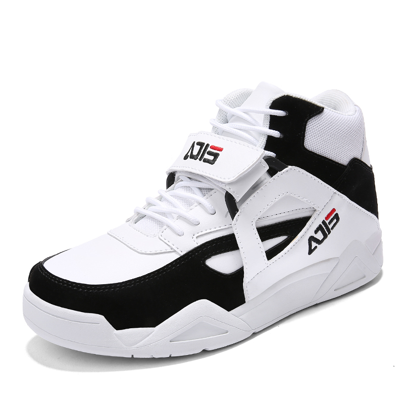 斐乐高帮搭扣潮流街舞板鞋嘻哈潮鞋男士高帮鞋运动休闲鞋冬季男鞋