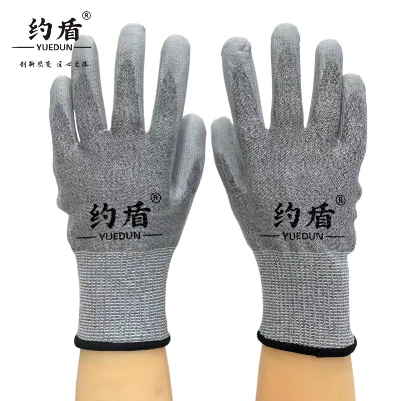 约盾 PU浸胶防划防切割手套 HPEL13004/双高清大图