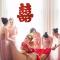 喜字帖婚庆婚房玻璃装饰婚车帖结婚喜字专用迷你果盘小喜字手撒喜 11*12CM(可用于楼梯) 传统喜字大概50张