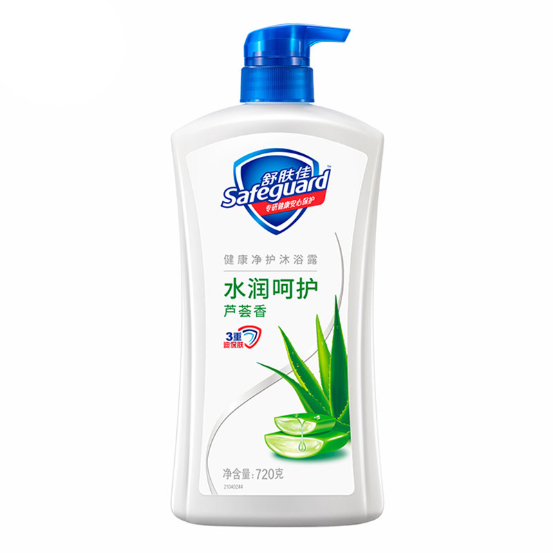 舒肤佳 720g 健康净护沐浴露芦荟香 芦荟水润呵护型沐浴露(单位:瓶)