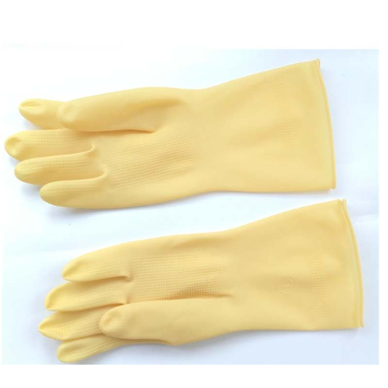 企购优品 越秀山加厚牛筋纯乳胶工业手套M码