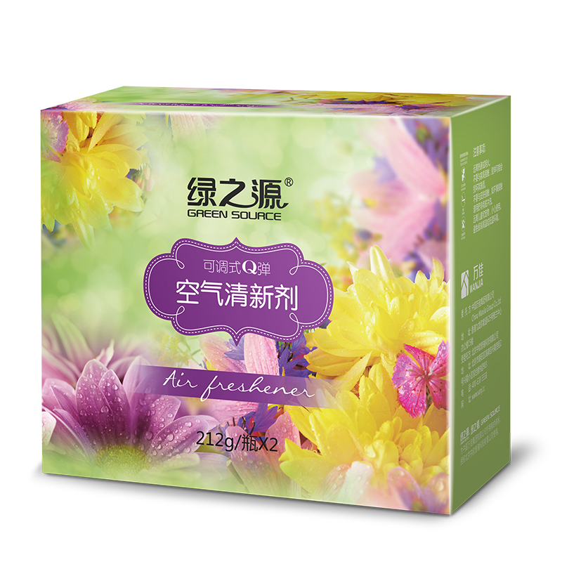 绿之源 可调式除甲醛除味空气清新剂212g*2瓶 卧室车内卫生间厕所除臭固体芳香剂除甲醛去除异味剂Z-1469