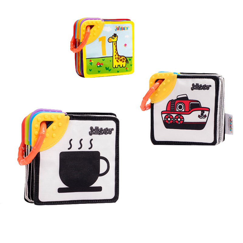 jollybaby 黑白卡片婴儿早教卡宝宝视觉激发卡新生彩色追视1663高清大图