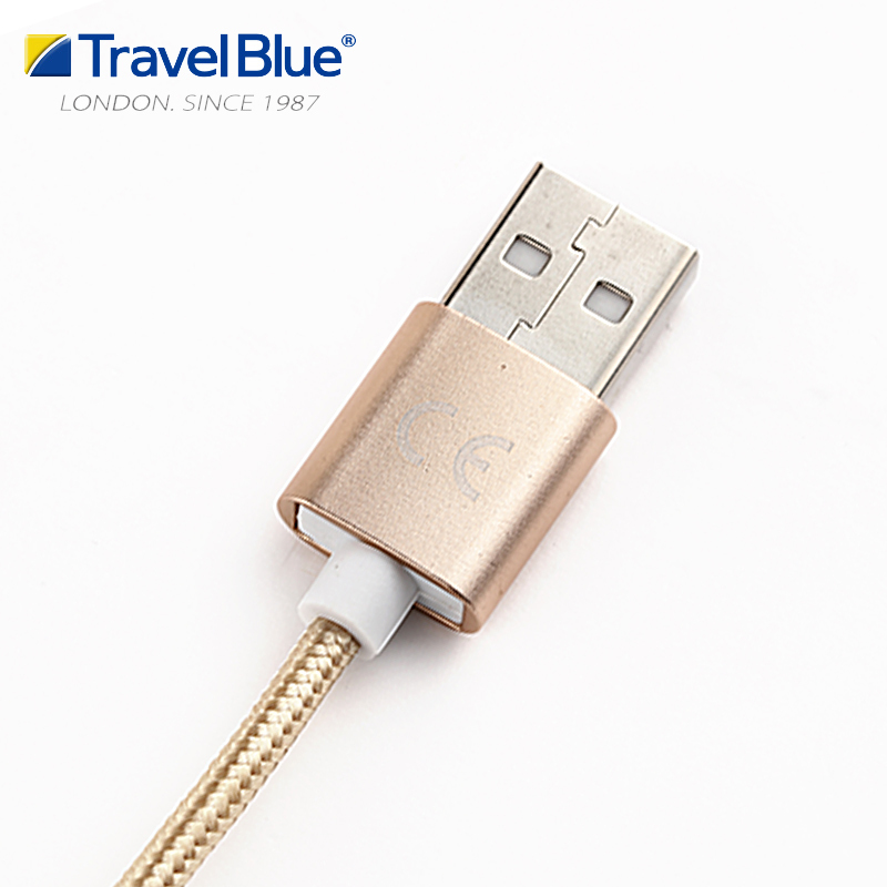Travel Blue 蓝旅 Samsung微型USB2.0充电数据线 984金色高清大图