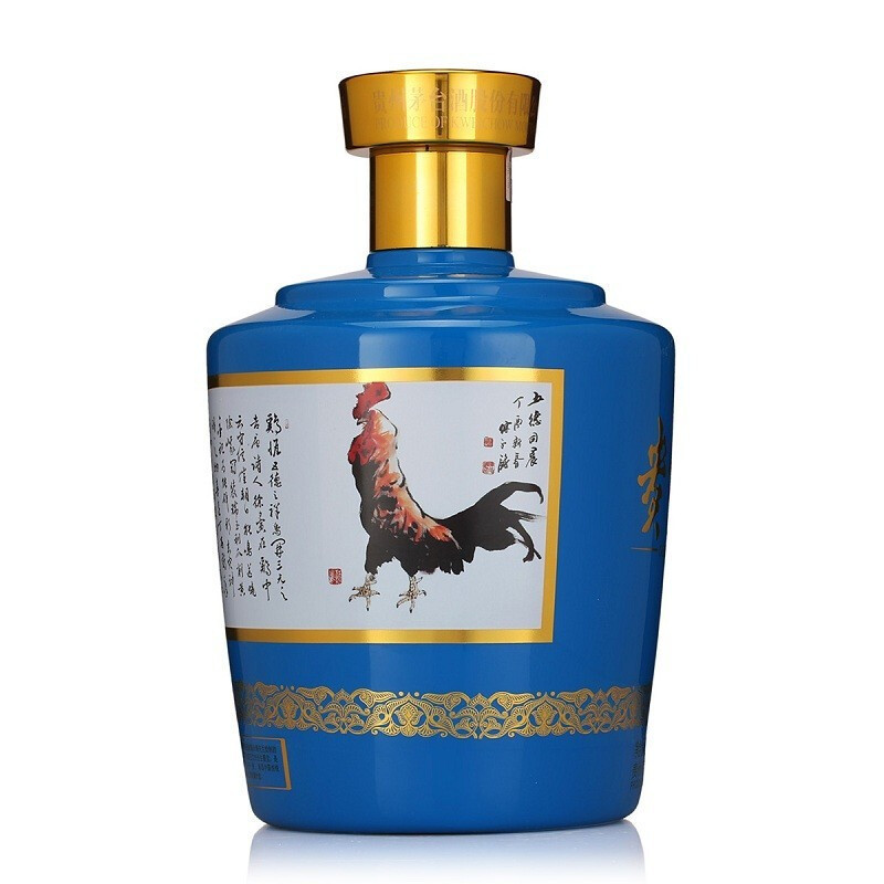 茅台53度贵州大曲鸡年2.5L坛装5斤酱香型白酒生肖纪念酒收藏礼盒