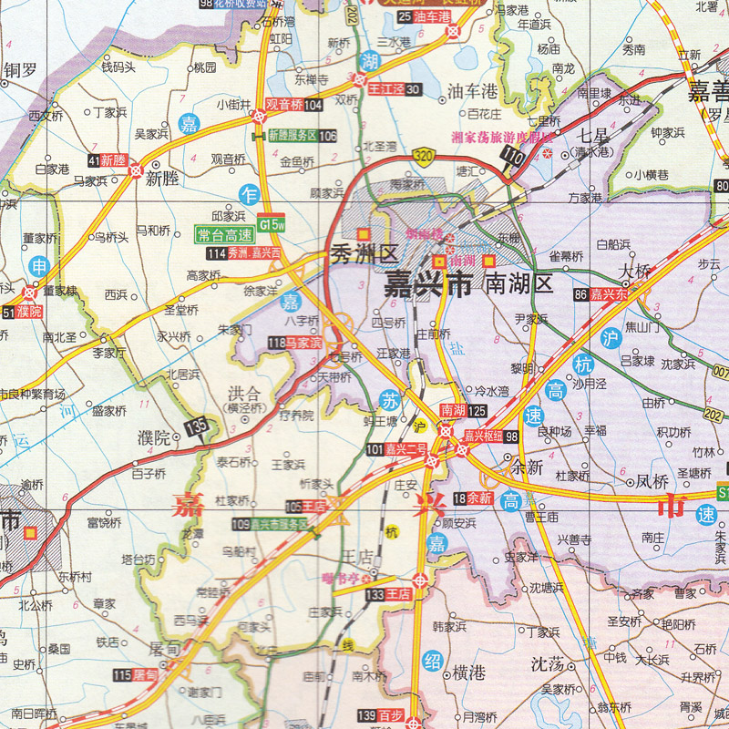 [正版]2022新版 浙江省及周边省区公路里程地图册 公路编号 高速出口 收费站 中国分省公路里程地图册 详细到乡镇 浙高清大图